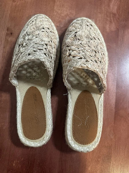 Vintage Havana Clog/Slide Beige Size 5.5 Fifi- Style