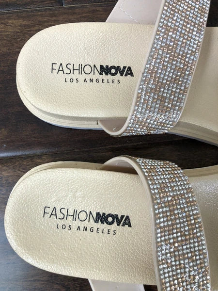 Fashionnova Womens Slide Mules Sandals US SIZE 8