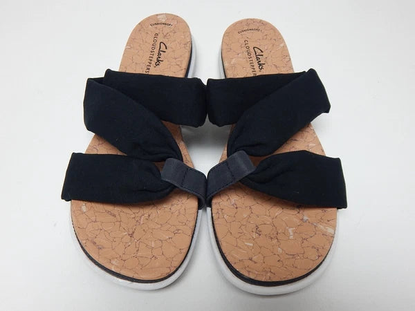 Clarks Eliza Skip Size US 9.5 M EU 41 Women's Slide Sandals Slip-On Style Black