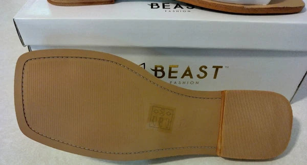 Beast Fashion Size 7.5 LANA-01 White Sandals NIB