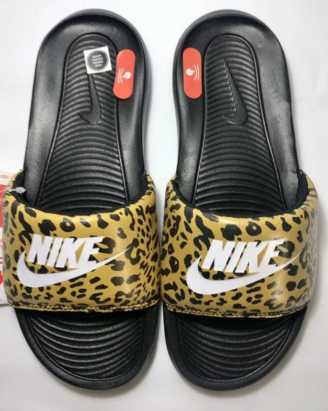 NIKE VICTORI ONE Women's Printed Slide Sz. 9 Chutney/Multicolor Style #CN9676700