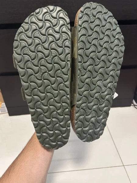 Birkenstock BS Arizona Birko-Flor Desert Soil Camo Green Sandal US M8/ W10