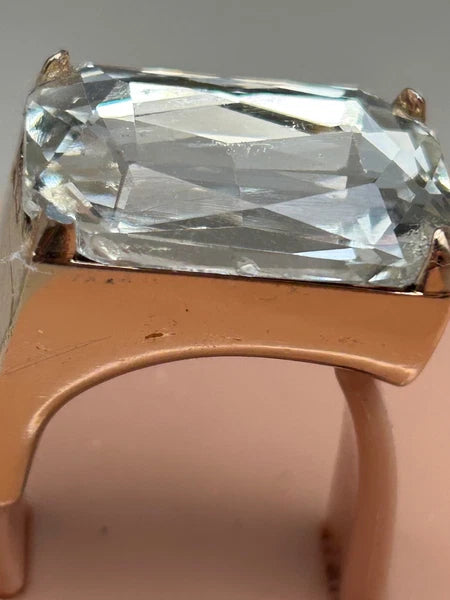 JEFFREY CAMPBELL Balia Womens Wedge Sandals Flip Flops Beige Sz 8 Repaired