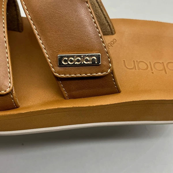 COBIAN Dana Rise Elevated Flatform Style Slide Women's Sz 8 Tan DNA24-230-08