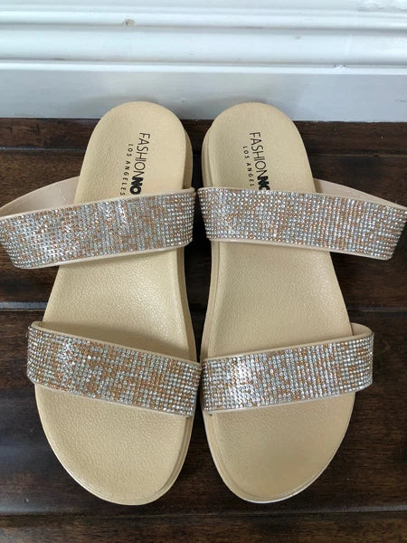 Fashionnova Womens Slide Mules Sandals US SIZE 8
