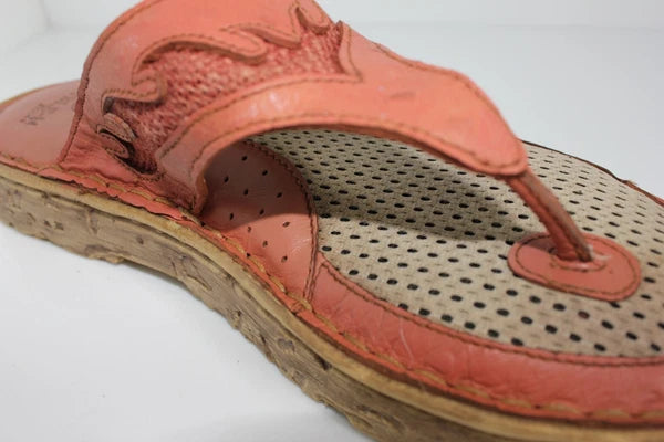 Double H Boots Womens Size 8 Slide Sandals Rose Western Style Leather DH585