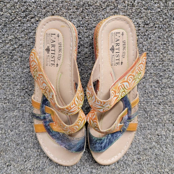 L'Artiste By Spring Step Women's Caiman Slide Sandal  EU 41 US 9.5-10