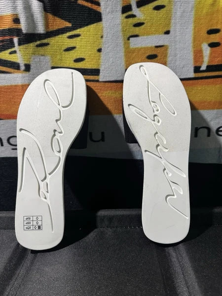 Karl Lagerfeld Paris Jaxine Embellished Platform Sandals Women’s Size 7.5 M