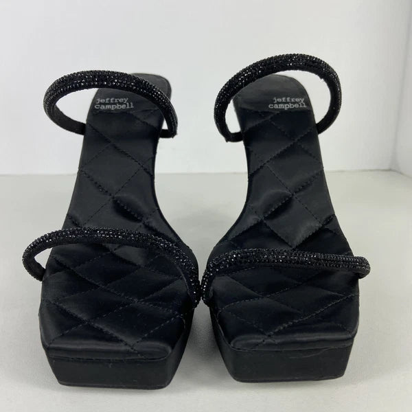 Jeffrey Campbell Movie Sz 7.5 Slide Sandal 5” Platform Heel 90's Vtg Style