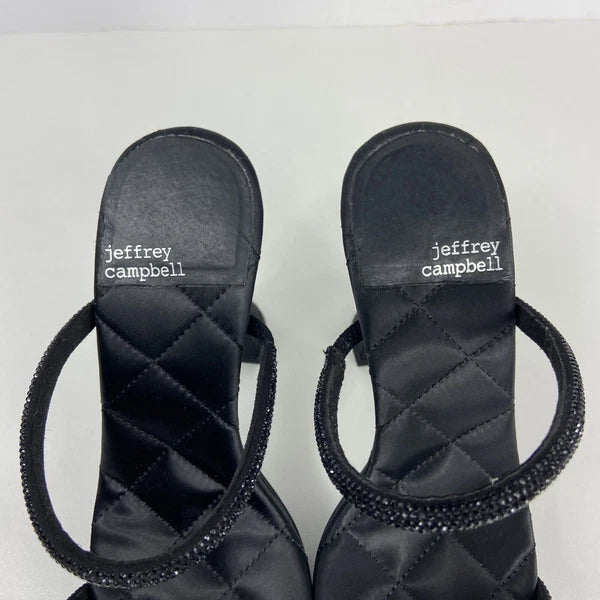 Jeffrey Campbell Movie Sz 7.5 Slide Sandal 5” Platform Heel 90's Vtg Style