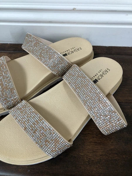 Fashionnova Womens Slide Mules Sandals US SIZE 8