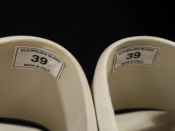 Heron Preston Eco Molded Slides Size 39 US 9 Women's Off-White