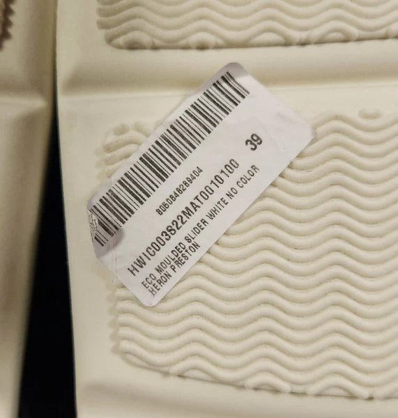 Heron Preston Eco Molded Slides Size 39 US 9 Women's Off-White