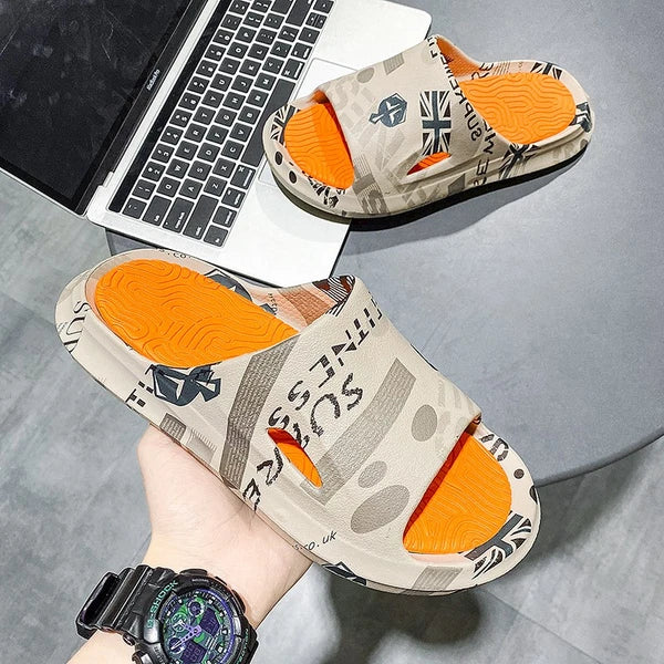 Anti-Slip Cozy Pillow Slides Sandals Extra Soft Cloud Slippers Home Outdoor Shoe