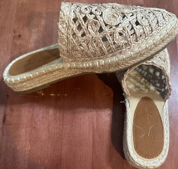 Vintage Havana Clog/Slide Beige Size 5.5 Fifi- Style