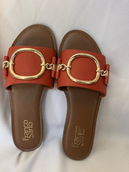 franco sarto sandals 7 womens  Pre-owner Color Orange