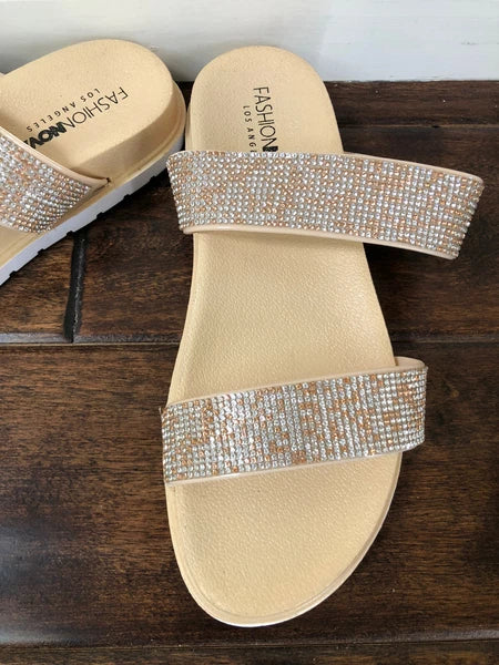 Fashionnova Womens Slide Mules Sandals US SIZE 8