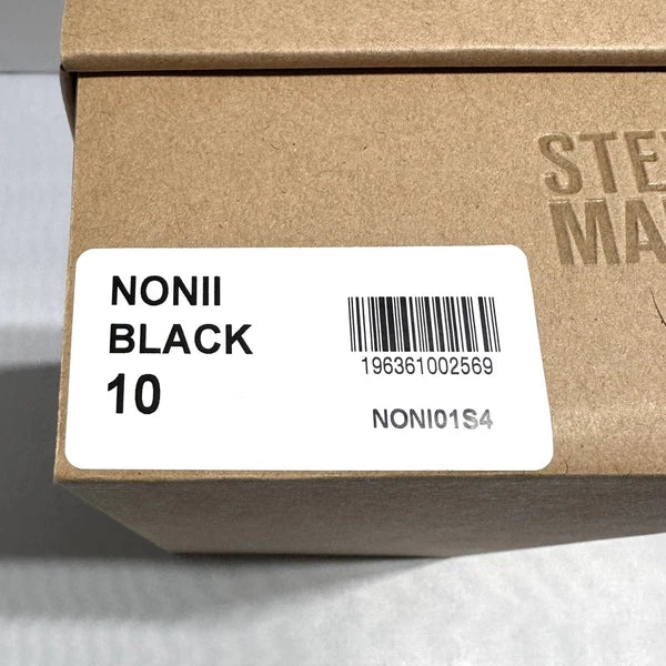 Steve Madden Nonii Womens Sz 10 Jelly Pearl Bling Rhinestone Slide Sandals Black