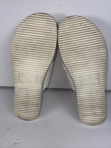 Sam Edelman Alyse Knotted Strap Studded sandals White Leather Womens Size 8.5M