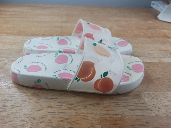 Fashion Housewives Peach Slides Sz 34/35
