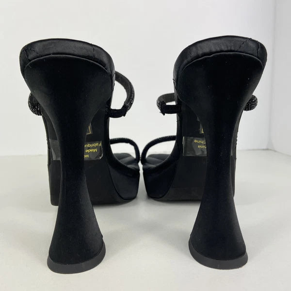 Jeffrey Campbell Movie Sz 7.5 Slide Sandal 5” Platform Heel 90's Vtg Style