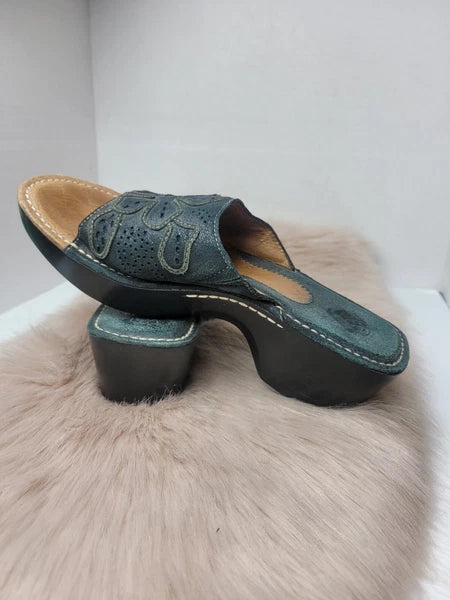 Ariat Floral Slide Sandals Black Style 22301 Womens Slip On Shoes Size 8.5 B