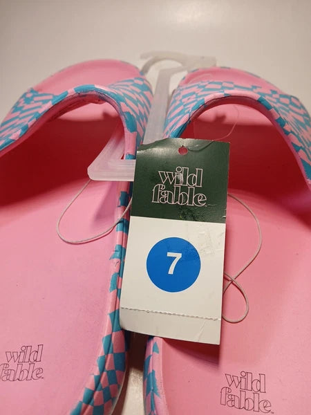 EVA Style Sandals Size 7 Turquose Blue/Robbie Slip-on Open-toe NWT Confortable