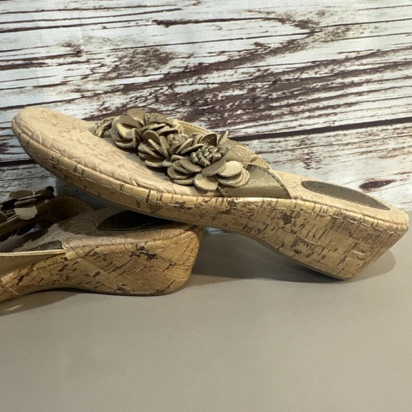 -NEAR MINT- Women’s 8 b.o.c Born Concept Fashion Sandals Flowers Cork Slides