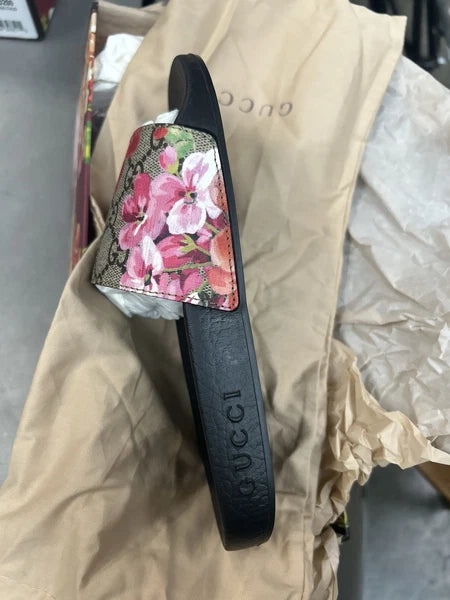 Gucci GG Bloom Supreme Floral Slides Women’s US 5