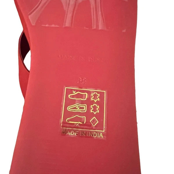 Free People Haven Thong Platform Sandal Flame Red Women's Sz EU 38 US 8 NEW