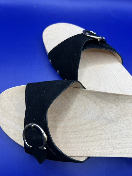 COACH Bleeker Suede Sandal Size 9B Black