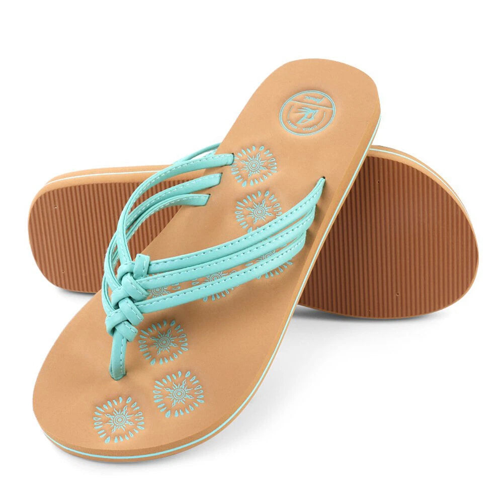 Summer Beach Swimming Pool Sandals Women Fashion Floral Indoor Non-Slip Slippers