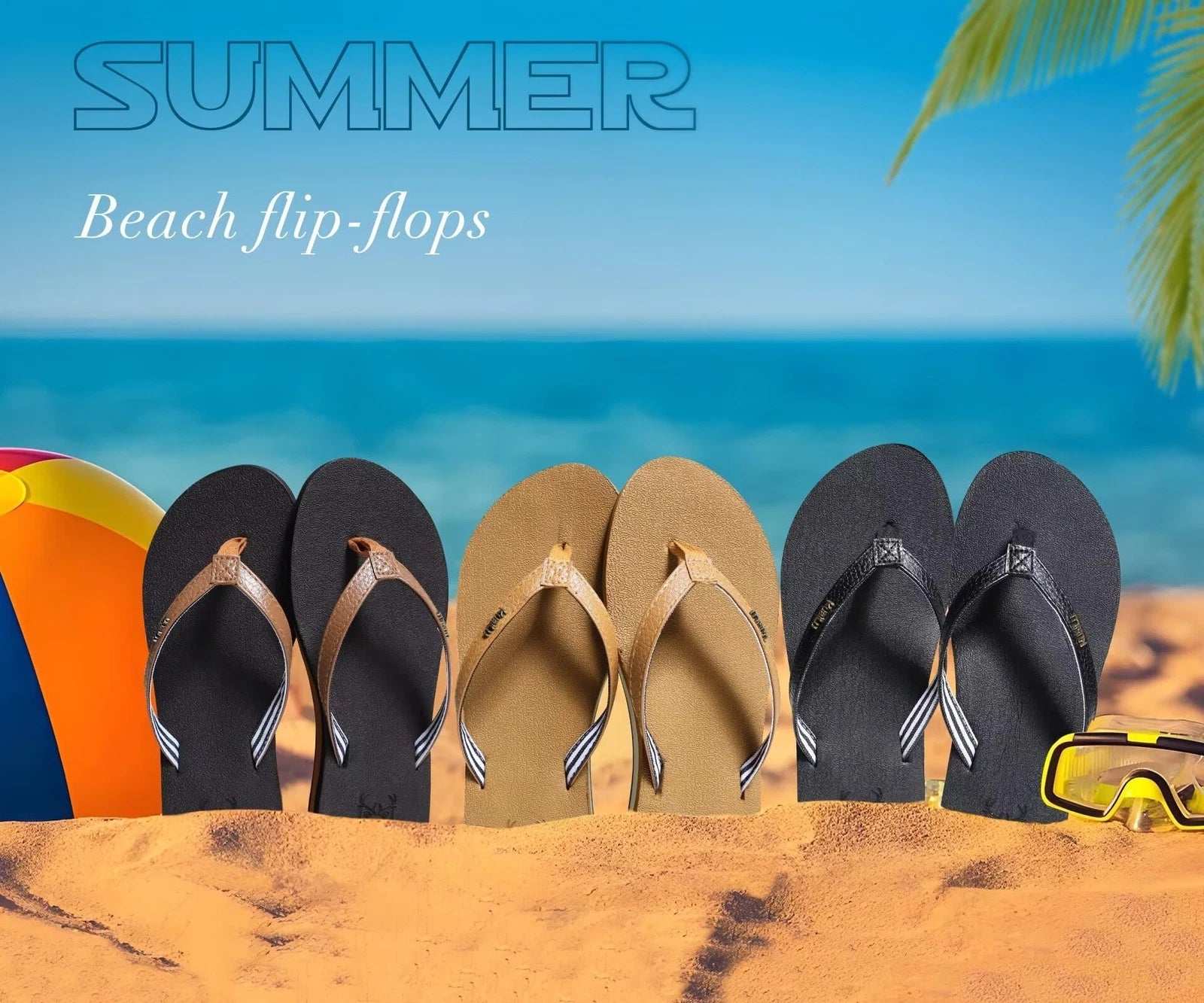 Comfortable Arch Support Flip Flops for Women Size 7 Indoor Outdoor
