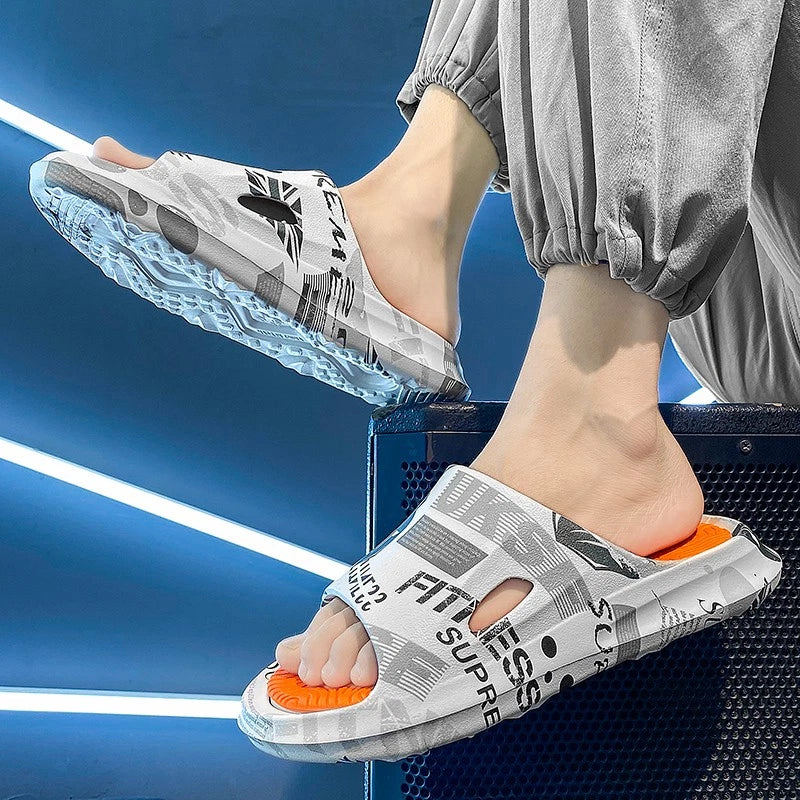 Anti-Slip Cozy Pillow Slides Sandals Extra Soft Cloud Slippers Home Outdoor Shoe