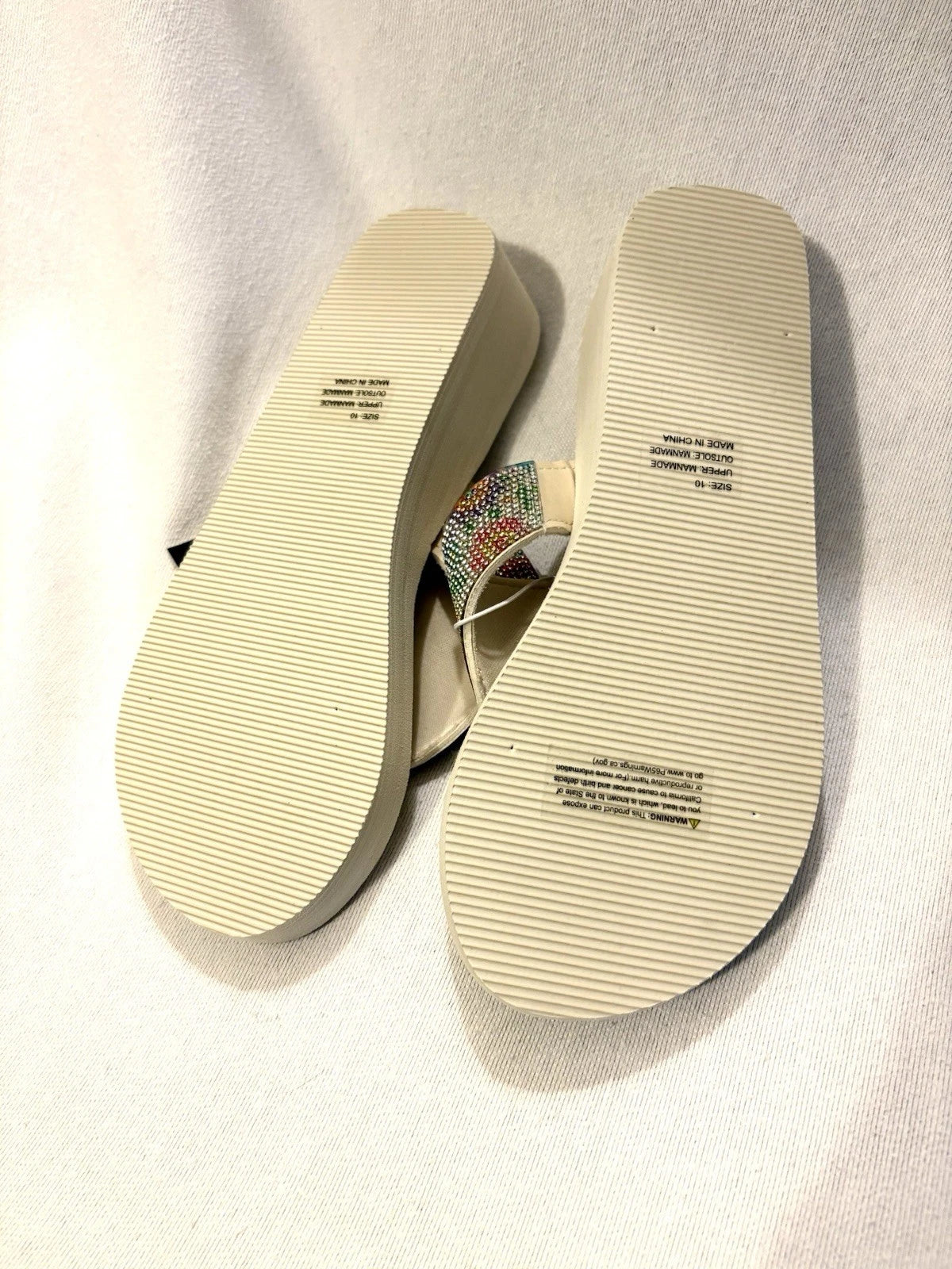 Olivia Miller Fashion Flip Flops -Sz 10 -NWT