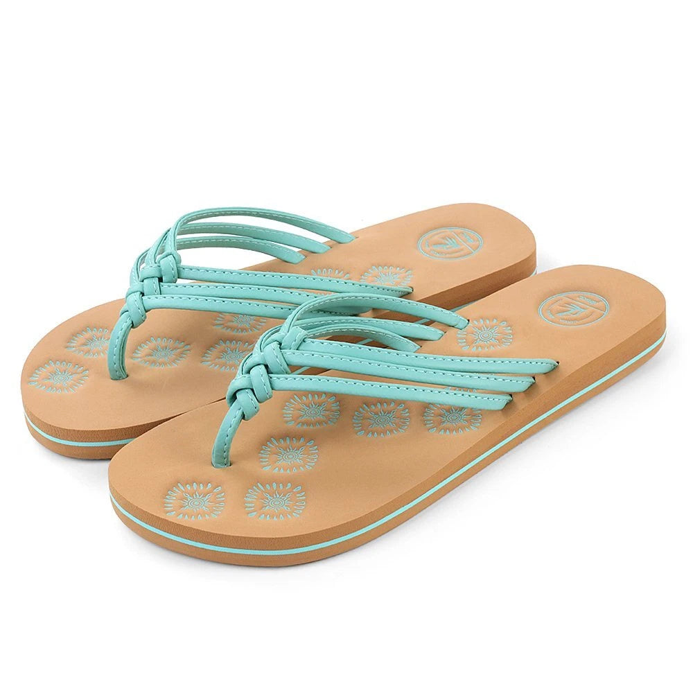 Summer Beach Swimming Pool Sandals Women Fashion Floral Indoor Non-Slip Slippers
