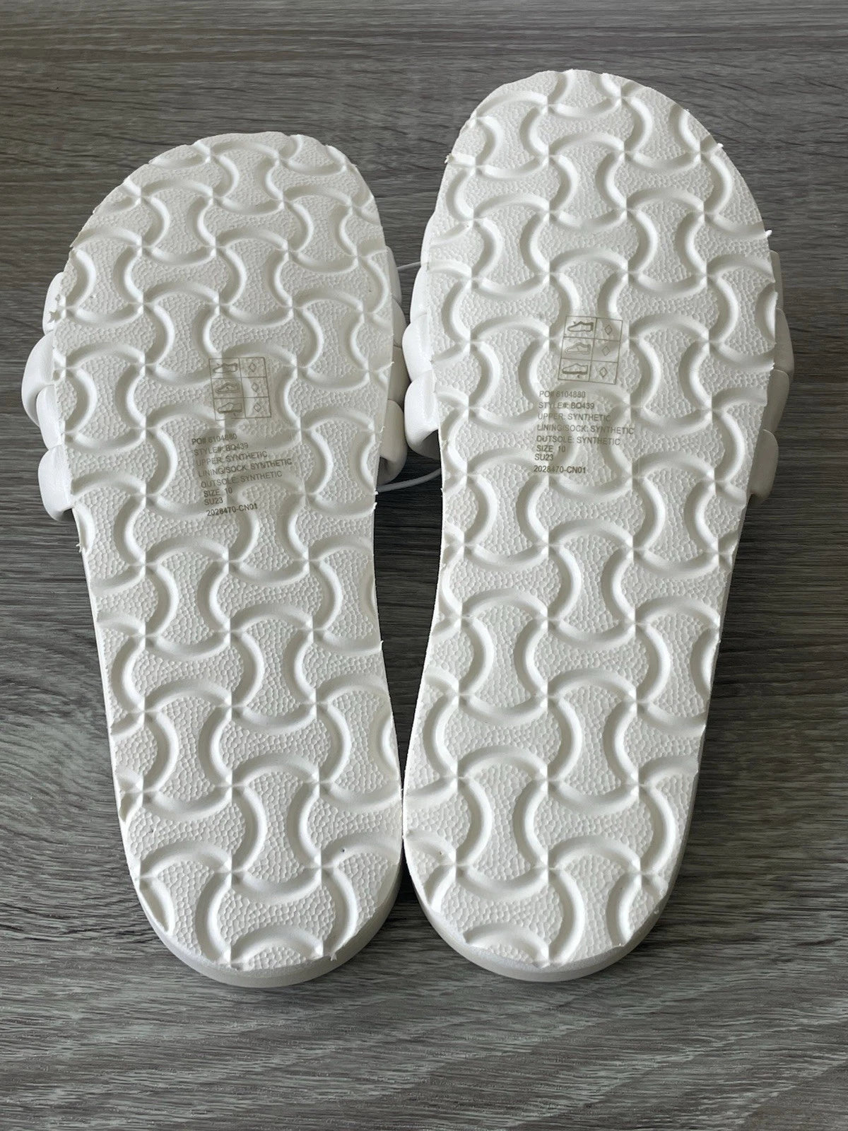 🔥 J. Crew Crisscross Style BQ439 White Slip On Slide Sandals Women Size 10 $69