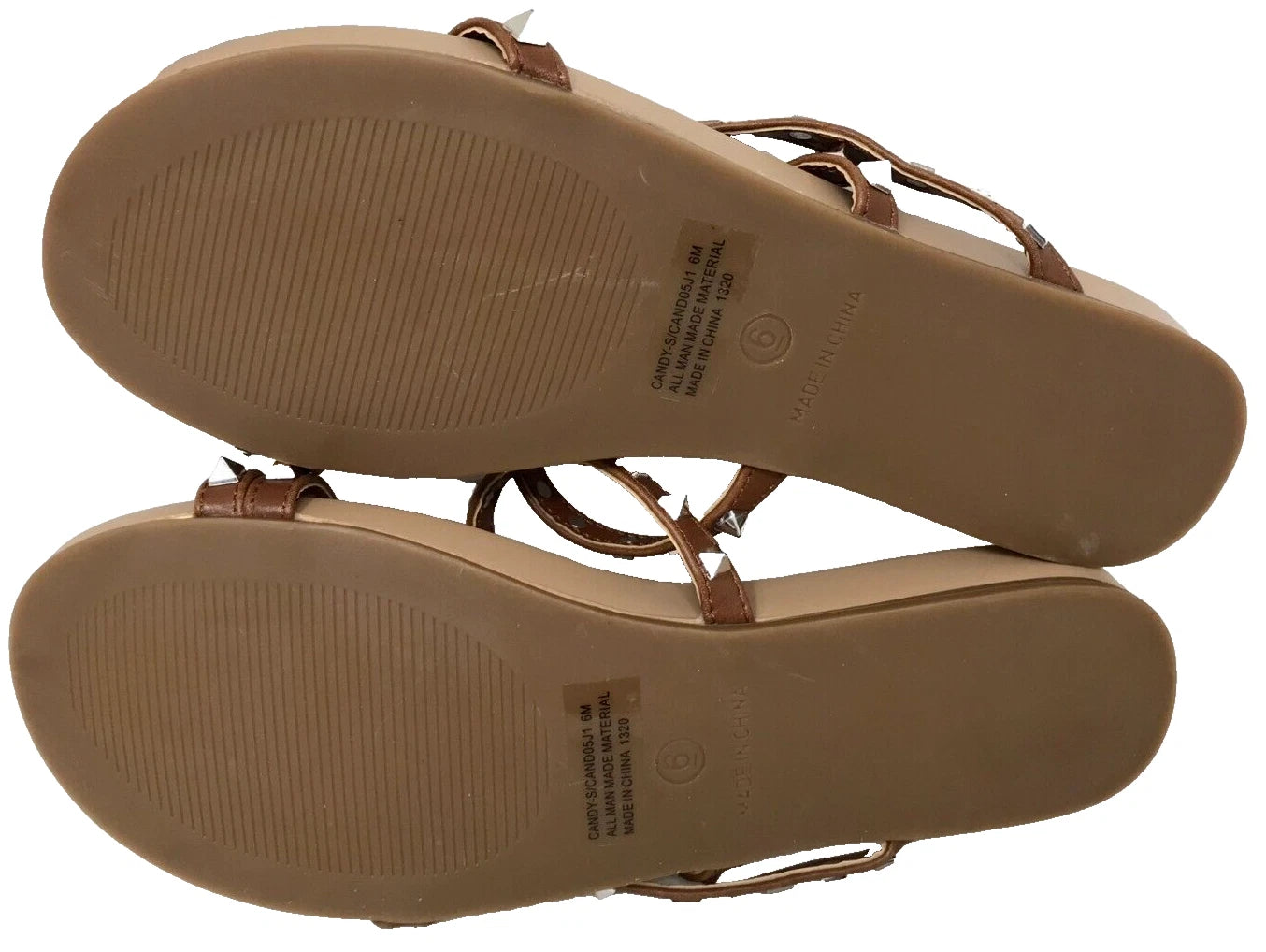 Madden Girl Women's Candy Slip On Comfort Slide Sandals Brown Size:6 195Q