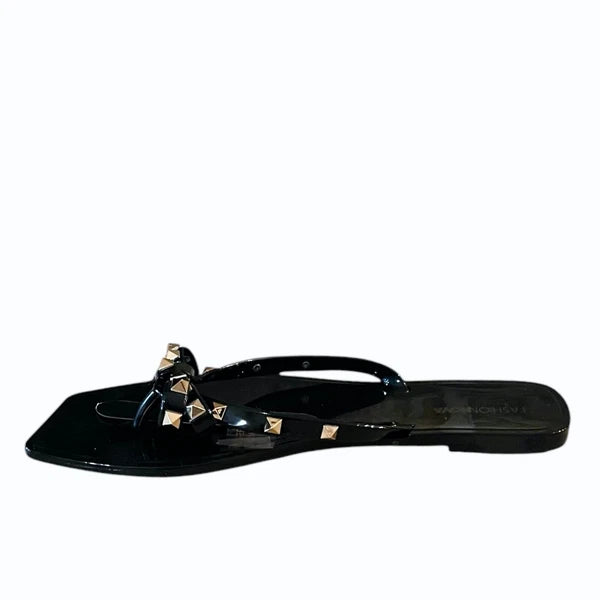 Fashion Nova Womens Black Sandals Size 10 New