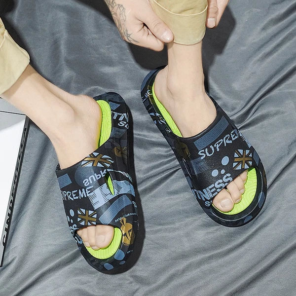 Anti-Slip Cozy Pillow Slides Sandals Extra Soft Cloud Slippers Home Outdoor Shoe