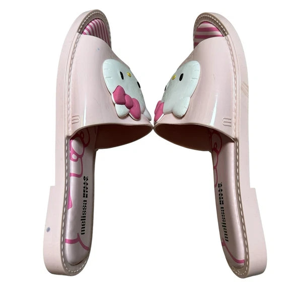 Melissa x Hello Kitty Pink Slide Sandals Women’s Size 9 US Collab Sanrio Kawaii