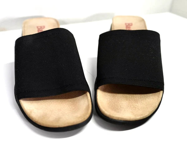 Women's Bass Laila Slide Style Sandals, Color: Black, Size: 10