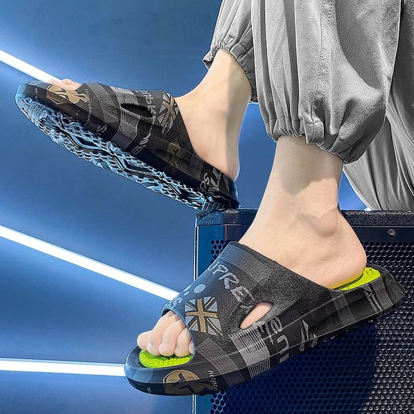 Anti-Slip Cozy Pillow Slides Sandals Extra Soft Cloud Slippers Home Outdoor Shoe